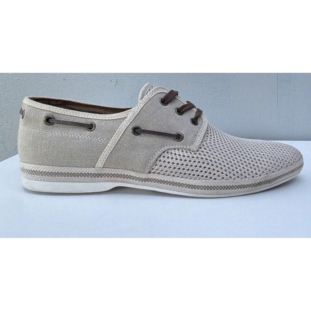 ALDO Men’s Beige Mesh Casual Oxford Sneakers Lace Up Shoes US 10
